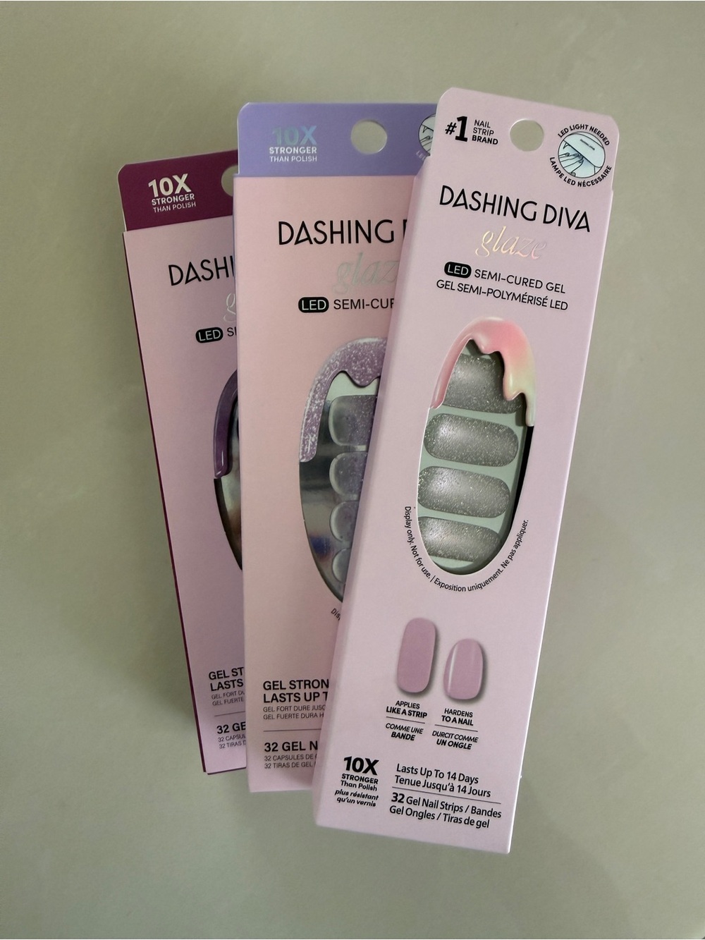 Dashing Diva Glaze LED Semi-Cured Gel Nail Strips — 3 packs NEVER OPENED! 🌟 - Picture 3 of 4